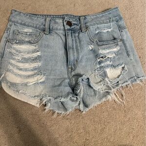 American eagle blue demon Jean shorts